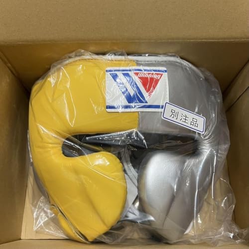 ウイニングwinning ヘッドギア イエロー×シルバー　Mサイズ ウイニングwinning ヘッドギア イエロー×シルバー Mサイズ